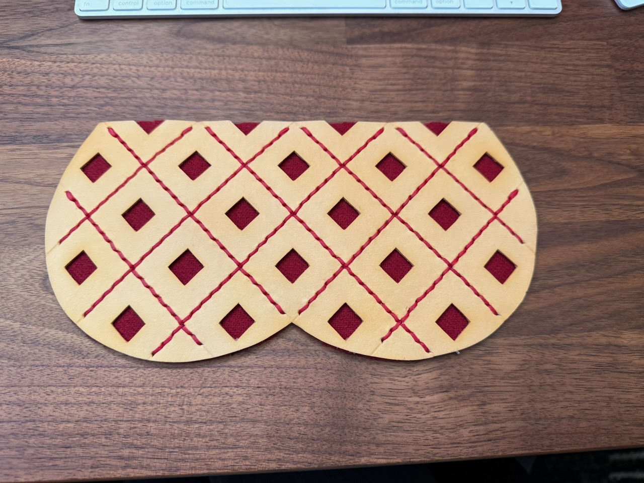 Decorative stitching done